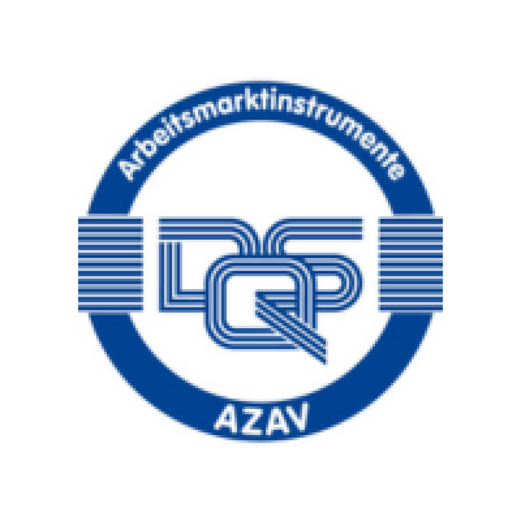 AZAV-Logo – Die Andrea Ruisinger Akademie ist zugelassener Träger nach dem Recht der Arbeitsförderung gemäß AZAV.