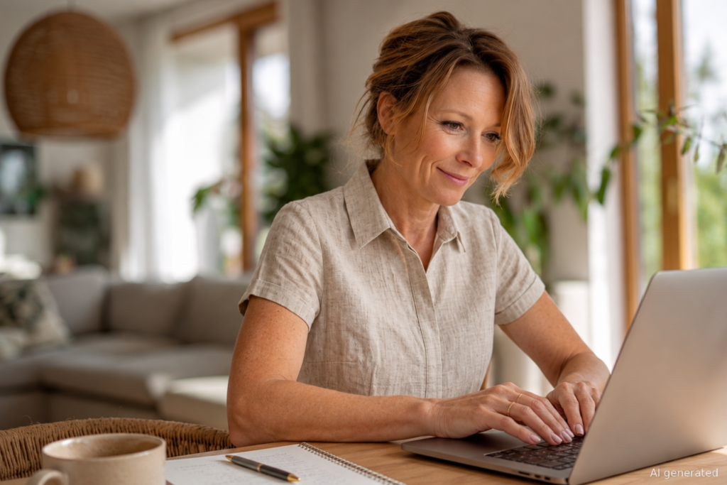 Frau arbeitet an ihrer Bewerbung am Laptop – modernes Recruiting und digitaler Bewerbungsprozess | Andrea Ruisinger Akademie